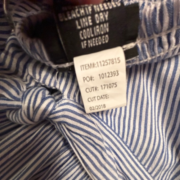 Torrid Striped Bow Babydoll Tank Top - Picture 5 of 6